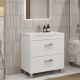 Тумба под раковину напольная Velvex Orlando tn.ORL.CLA.80.2Y белый матовый, 80 см