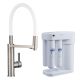 Смеситель для кухни Swedbe Selene Plus 8641M в комплекте с фильтром Аквафор Морион нержавеющая сталь/белый