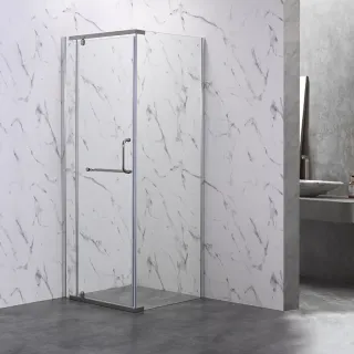 Душевой уголок Veconi Rovigo RV-18, 1000х800х2000, хром, стекло прозрачное