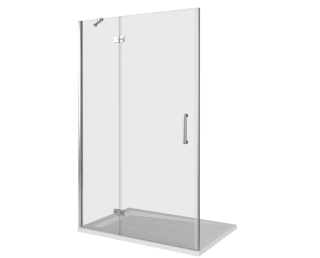 Душевая дверь в нишу Good Door SATURN WTW-140-C-CH-L 140 см левый