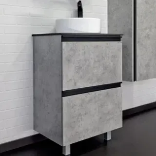 Тумба с раковиной Comforty Эдинбург 00-00004767 60 см Бетон светлый