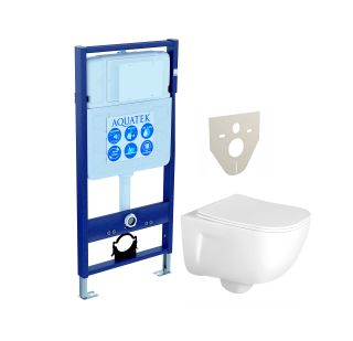 Комплект унитаза с инсталляцией Aquatek Set Aquatek Дива инсталляция Standard INS-0000012 унитаз Дива AQ2012-00 с тонким сиденьем soft-close
