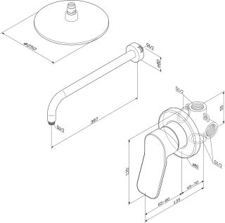 Набор смесителей Am.Pm X-Joy FB85A2R010