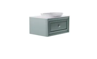 Тумба с раковиной Astra-Form Шарм 4631177713385 80 см зелёный матовый