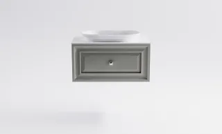 Тумба с раковиной Astra-Form Шарм 4631177713408 80 см серый матовый