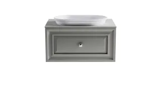 Тумба с раковиной Astra-Form Шарм 4631177714962 70 см серый матовый