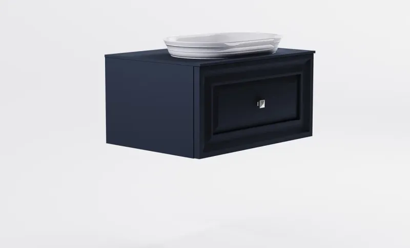 Тумба с раковиной Astra-Form Шарм 4631177715044 80 см серый матовый