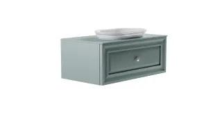 Тумба с раковиной Astra-Form Шарм 4631177715129 100 см зелёный матовый