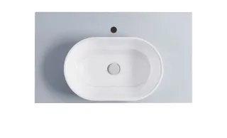 Тумба с раковиной Astra-Form Шарм 4631177715075 90 см голубой матовый