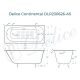 Ванна чугунная Delice Continental  DLR230626-AS 160х70 с антискользящим покрытием