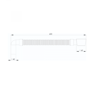 Сифон компактный для раковины BETTOSERB 140500