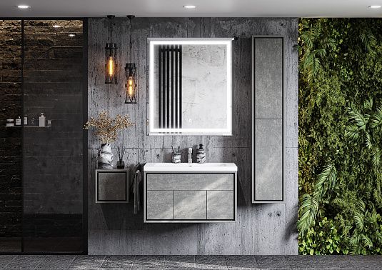 Шкаф-колонна Акватон Уэльс тёмный шоколад 1A267703WA6A0