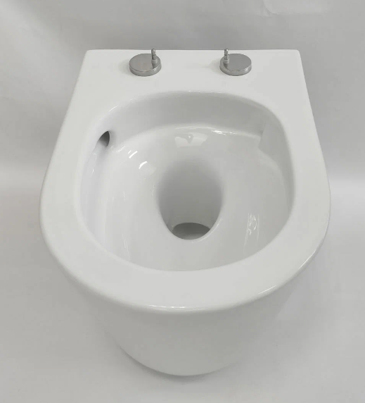 Подвесной унитаз Creo Ceramique Lyon LY1100R безободковый с системой смыва Tornado белый