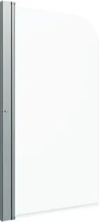 Штора на ванну Triton Соло Щ0000038541 75 см профиль черный стекло прозрачное