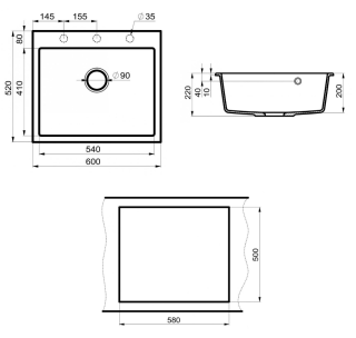 Мойка кухонная Point Бинга PN3003GR 60 см графит