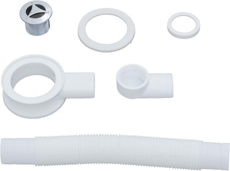 Слив-перелив для литьевых раковин Aquanet 312686 хром