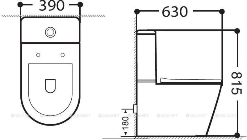 Бачок для унитаза Aquanet Atago 2.0 C2 LX-2904 243547
