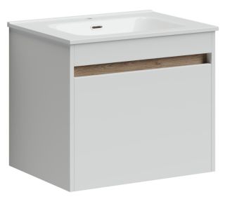 Подвесная тумба под раковину Sancos Smart SM60W 60см белый глянец