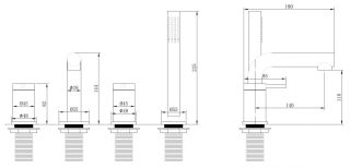 Смеситель на борт ванны ABBER Emotion чёрный матовый AF8813B
