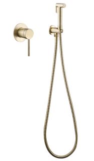 Гигиенический душ ABBER Emotion AF8825G со смесителем золото матовое