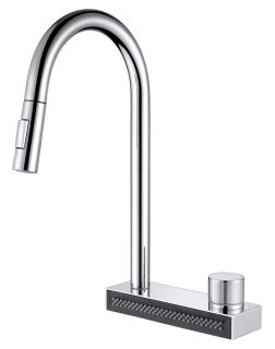 Смеситель для кухни ABBER Wasser Kreis AF8114 с выдвижной лейкой хром