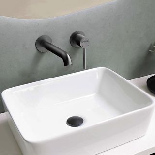 Встраиваемый смеситель для раковины Gappo G1206-9 оружейная сталь