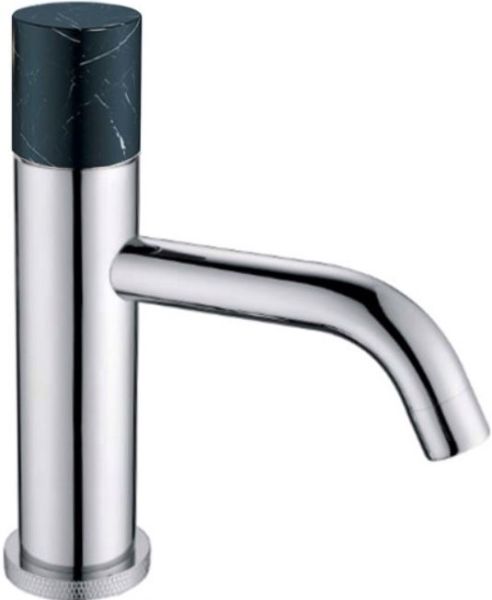 Смеситель для раковины Boheme Stick хром/чёрный 121-CR-MR-B