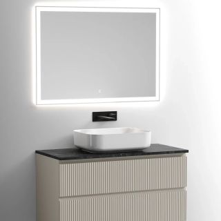 Столешница для ванной комнаты Sancos TT100A1 100см без отверстия под смеситель black sky