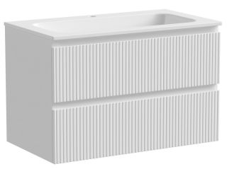 Подвесная тумба под раковину Sancos Snob T SNT80W 80см Bianco