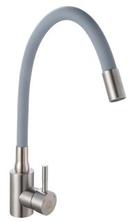 Смеситель для кухни РМС SUS124GY-016F нержавеющая сталь