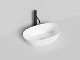 Накладная раковина Salini Sofia S-Stone 1101206SM 56см белый матовый