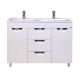 Напольная тумба под раковину Misty София с тремя ящиками 120см белый
