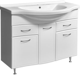 Тумба под раковину Stella Polar Концепт 100см белый SP-00000137