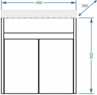 Тумба под раковину Stella Polar Фаворита 50см белый SP-00000166