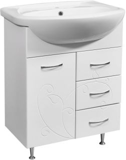 Тумба под раковину Stella Polar Фантазия 65см белый SP-00000228