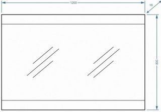 Зеркало с подсветкой Stella Polar Мадлен SP-00000407 120х80