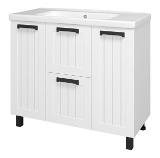 Напольная тумба под раковину Misty Спарта 100см белый