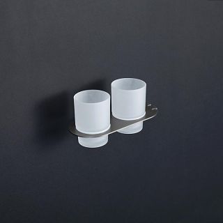 Стакан двойной Gappo G30908-9 оружейная сталь