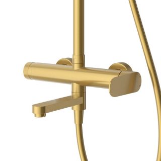 Душевая стойка CEZARES STYLUS-CVD-BORO брашированное золото