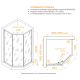 Душевой уголок RGW SV-82B "L" 33328200-14L 100x100 см чёрный