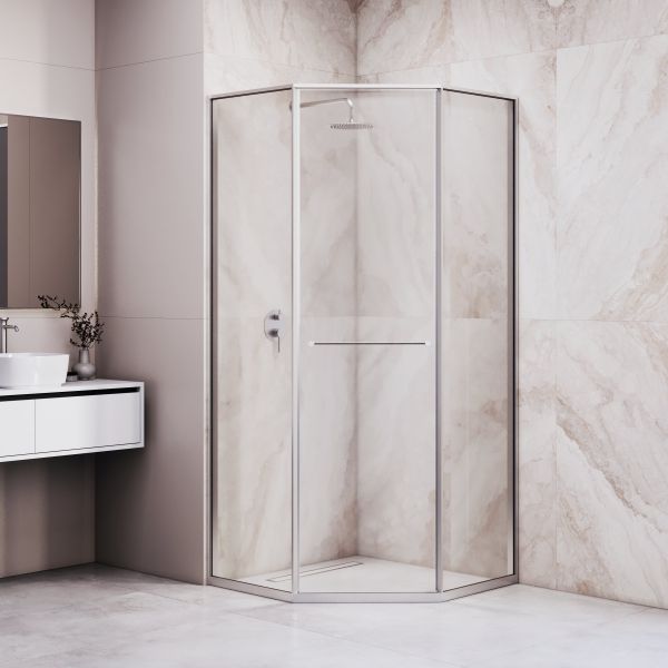 Душевой уголок RGW SV-82 "L" 33328288-11L 80x80 см хром