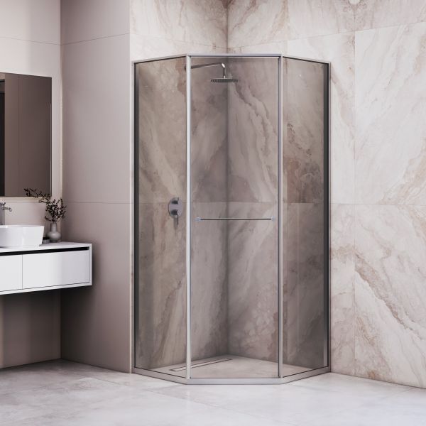 Душевой уголок RGW SV-82 "L" 33328288-31L 80x80 см хром