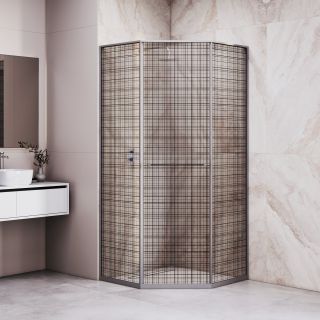 Душевой уголок RGW SV-82Gr "R" 33328299-2410R 90x90 см серый