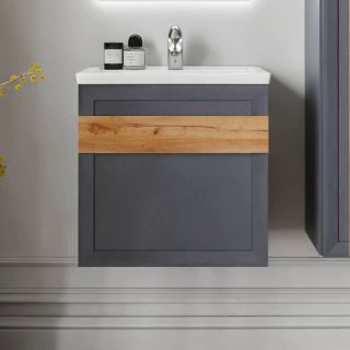 Тумба под раковину Бриклаер Берлин 4627125416132 60 см оникс серый