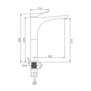 Смеситель для раковины Splenka S54.15.08 белый