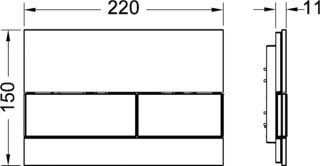TECE Панель смыва TECEsquare 9240804