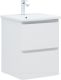 Тумба под раковину Aquanet Эмбер 330463 50 см белый матовый