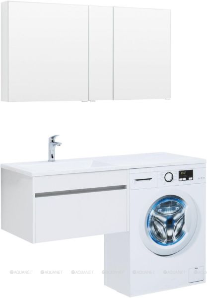 Тумба под раковину Aquanet Токио 236917 68 см белый глянец