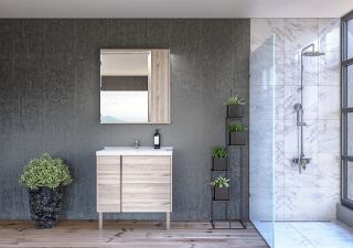 Шкаф-колонна Акватон Стоун сосна арлингтон 1A228403SX850