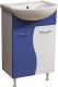 Тумба под раковину Stella Polar Колор-1 55см синий SP-00000195
